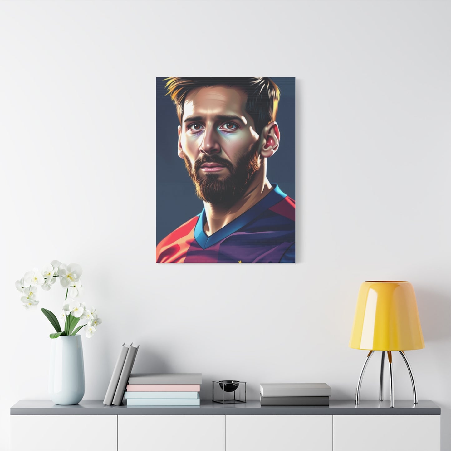 The Messi Opus: Illustrated Canvas Wall Art & Canvas Print