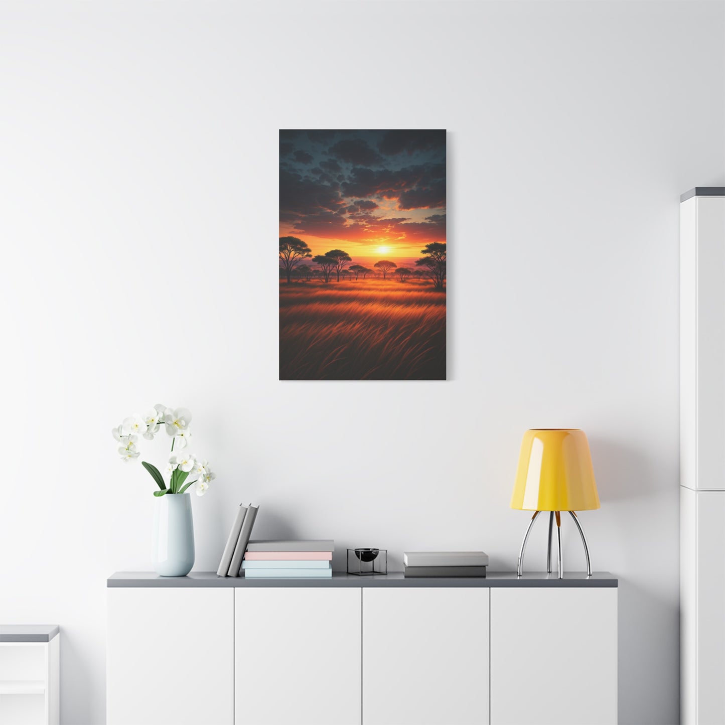 Firelight Savanna Evening Wall Art & Canvas Prints