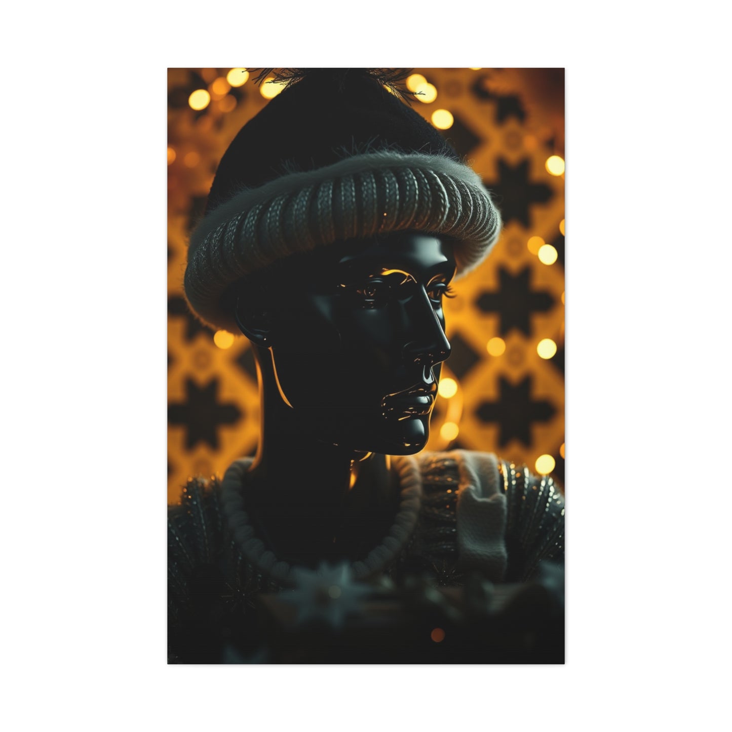 Black Christmas Art Luxury Canvas Wall Art & Canvas Print