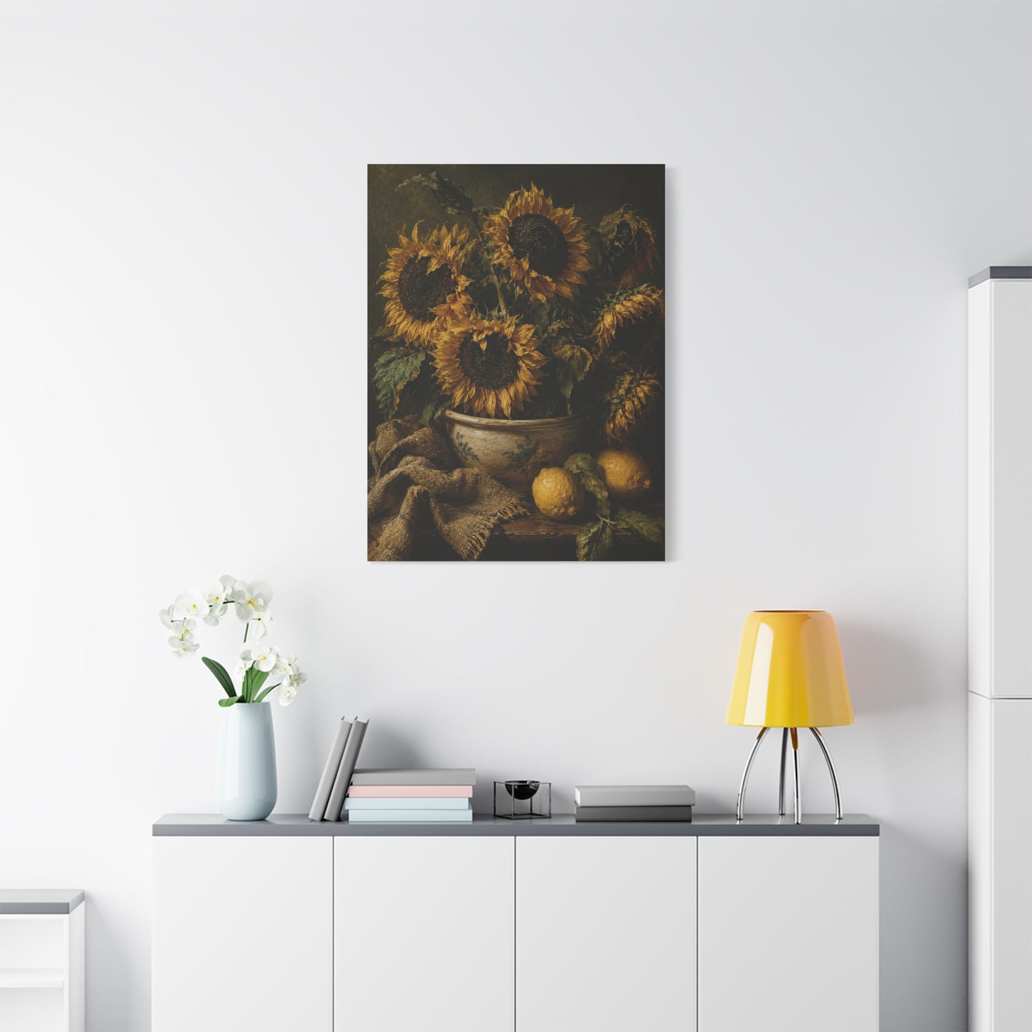 Baroque Sunflower Arrangement Wall Art & Canvas Print