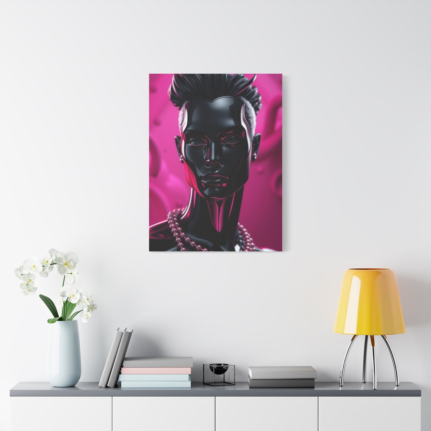 Black & Pink Art Supreme Gallery Wall Art & Canvas Print