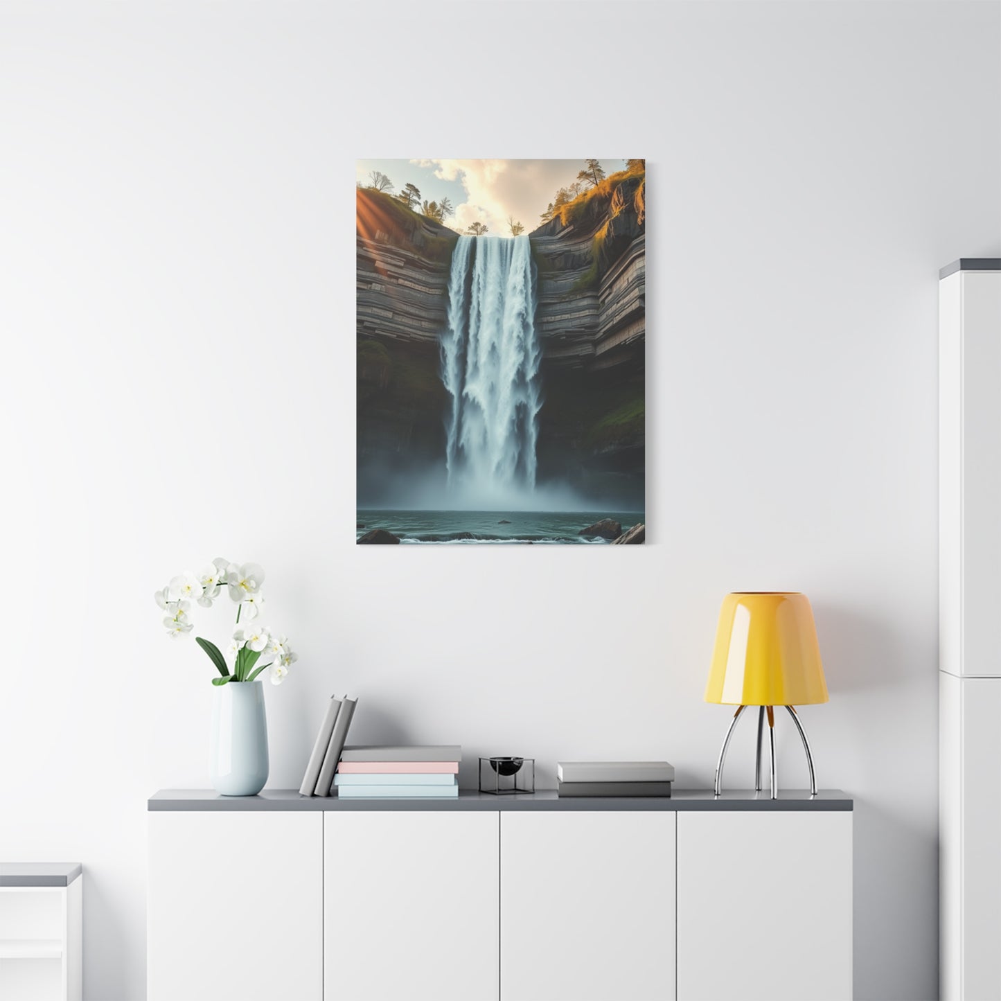 Pristine Cascade Tapestry Wall Art & Canvas Print
