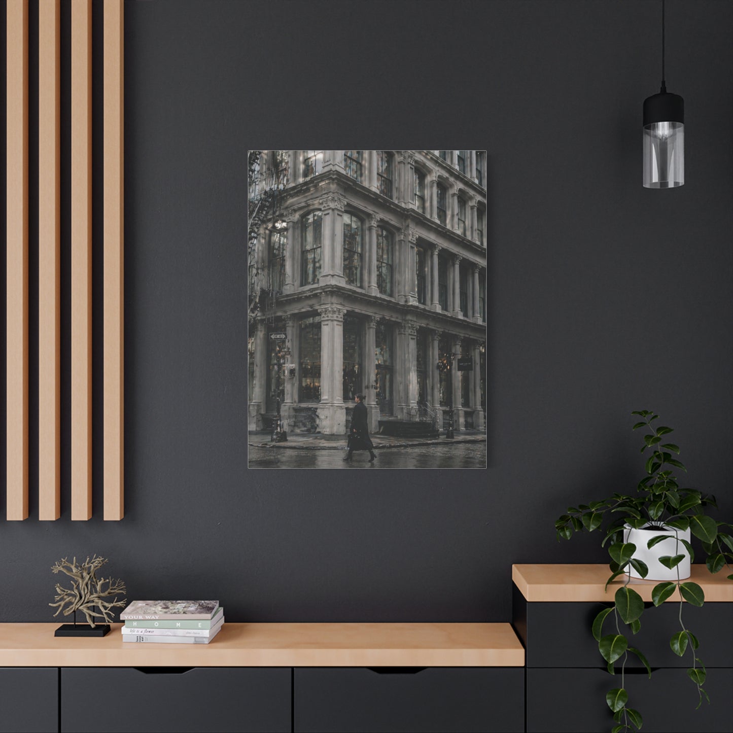 SoHo Cast Iron Corner Study Wall Art & Canvas Print