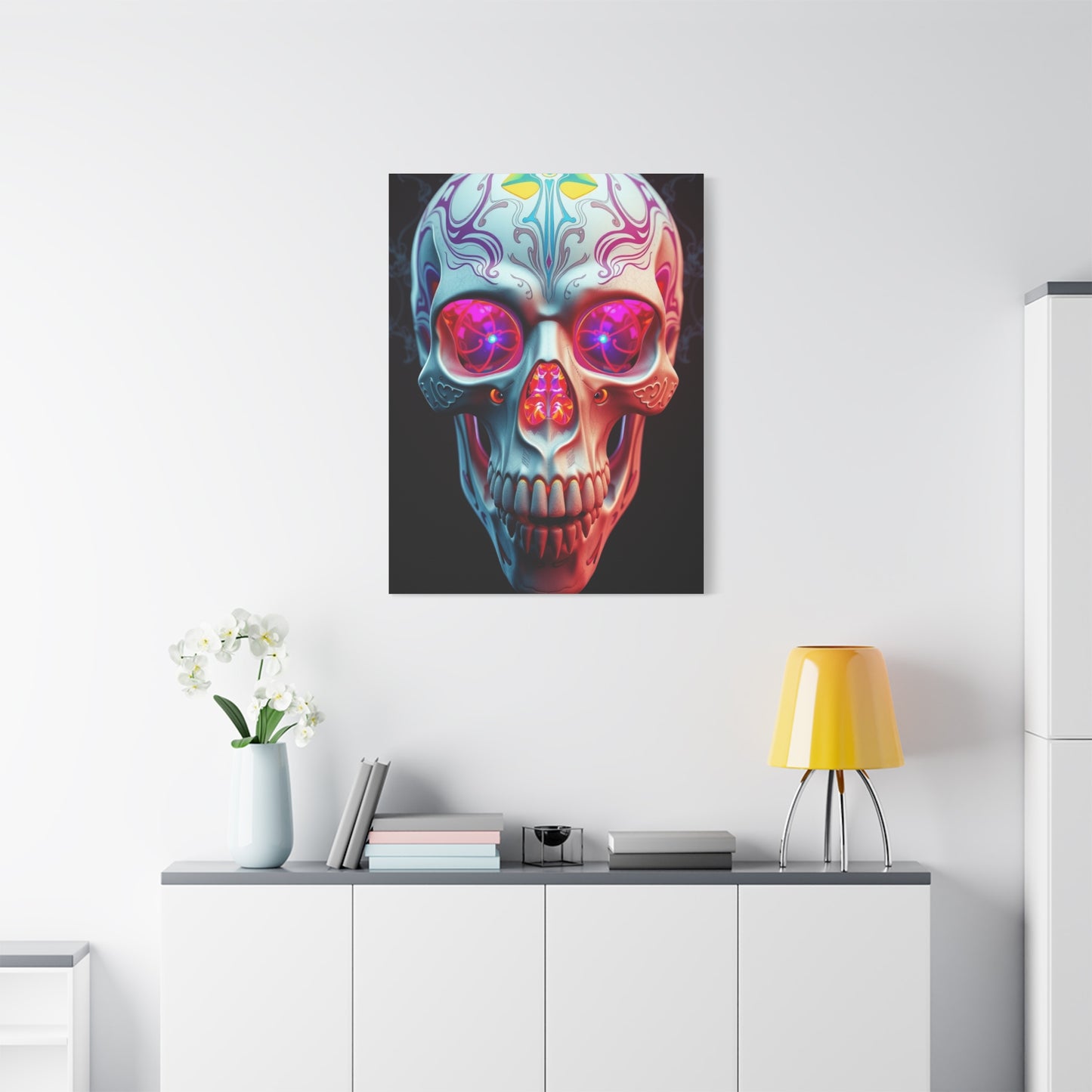 Vision 3D Trippy Skull Art By Ali Gulec Art Art Wall Art & Canvas Print