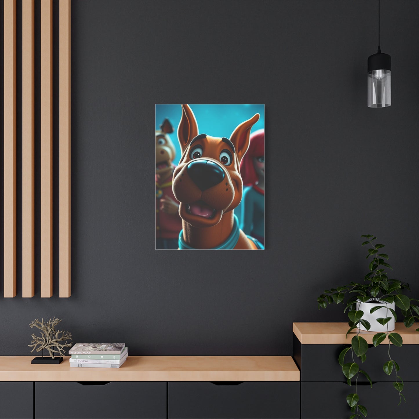 Scooby-Doo (TV Series) Characters Art Luxury Canvas Wall Art & Canvas Print