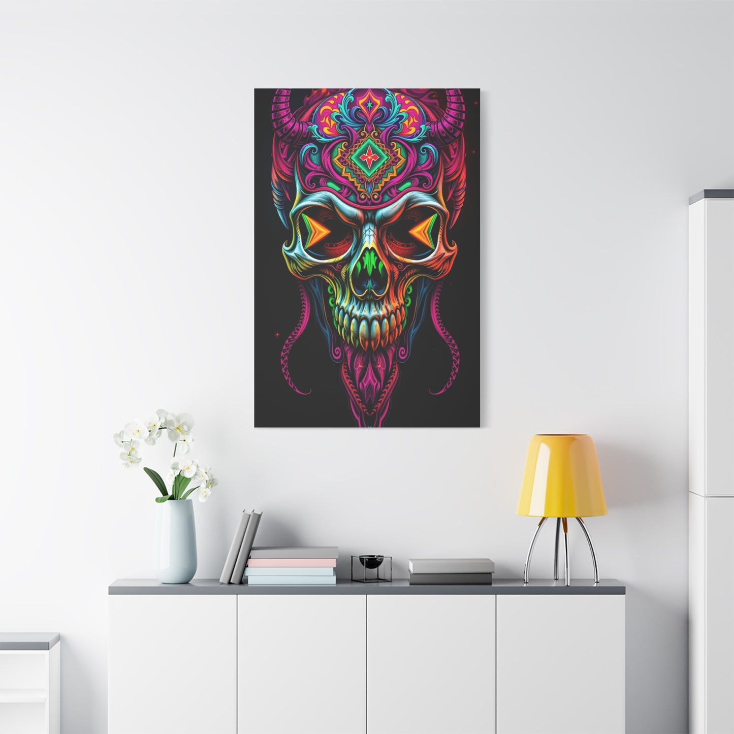 Chimeric Skull Euphoria Wall Art & Canvas Print