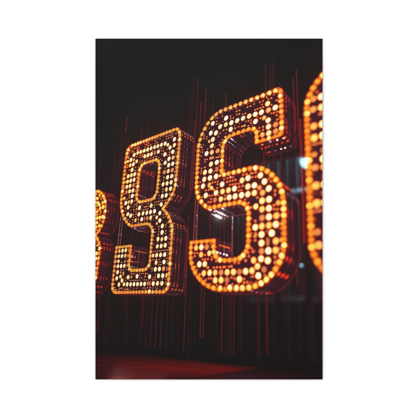 Vision Numbers Art Art Wall Art & Canvas Print