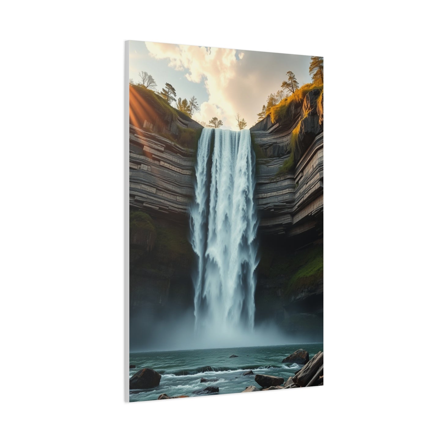 Pristine Cascade Tapestry Wall Art & Canvas Print
