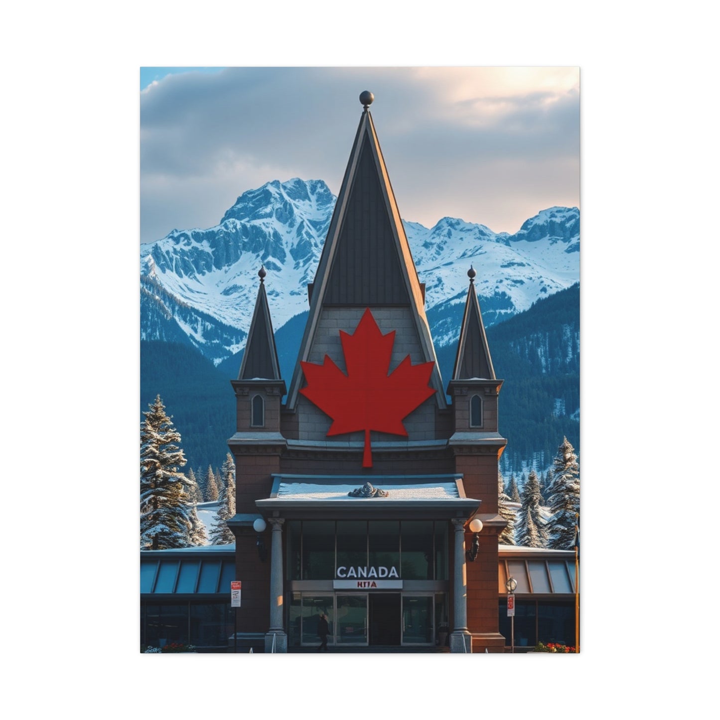 Cascading Wilderness Canvas Wall Art & Canvas Print