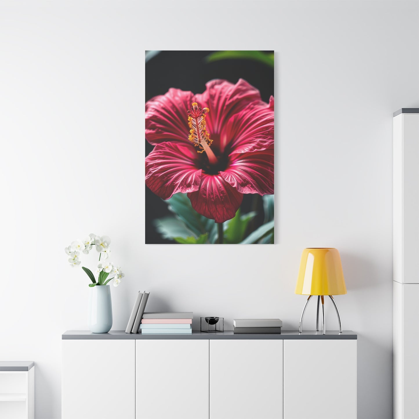 Hibiscus Flower Art Refined Canvas Wall Art & Canvas Print