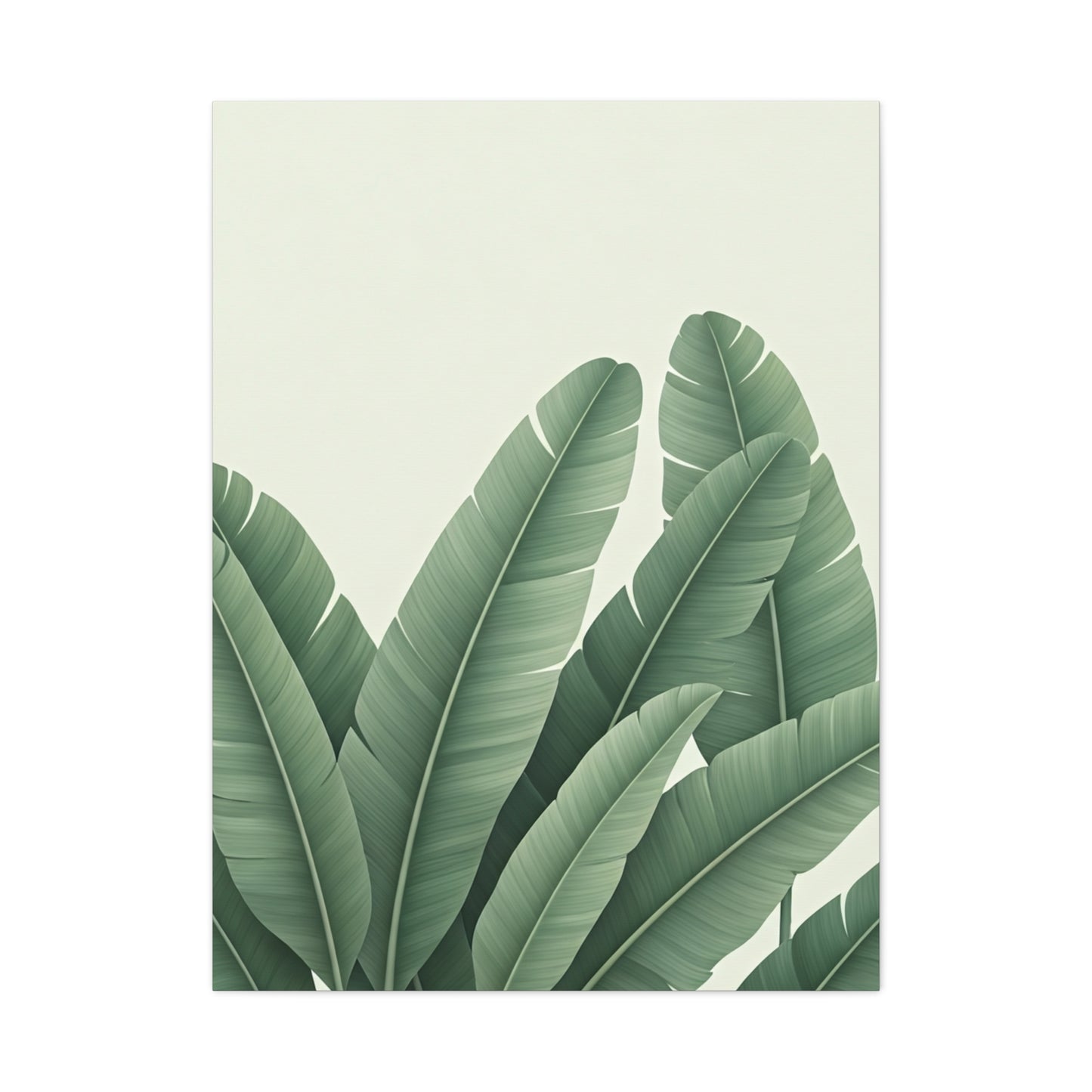 Tropical Banana Leaves Minimal Botanical Wall Art & Canvas Prints