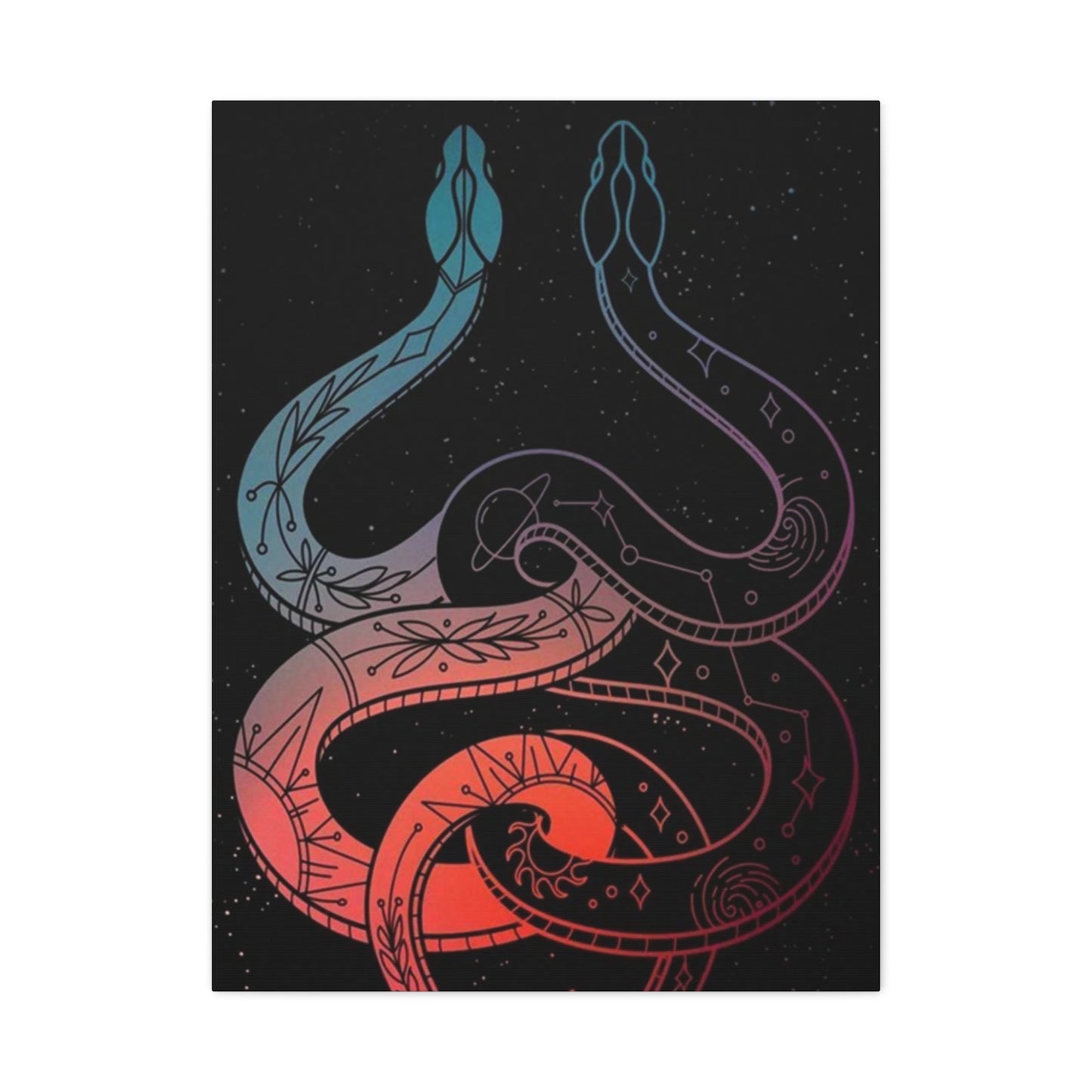 Two Snakes Poster Wall Art & Canvas Prints