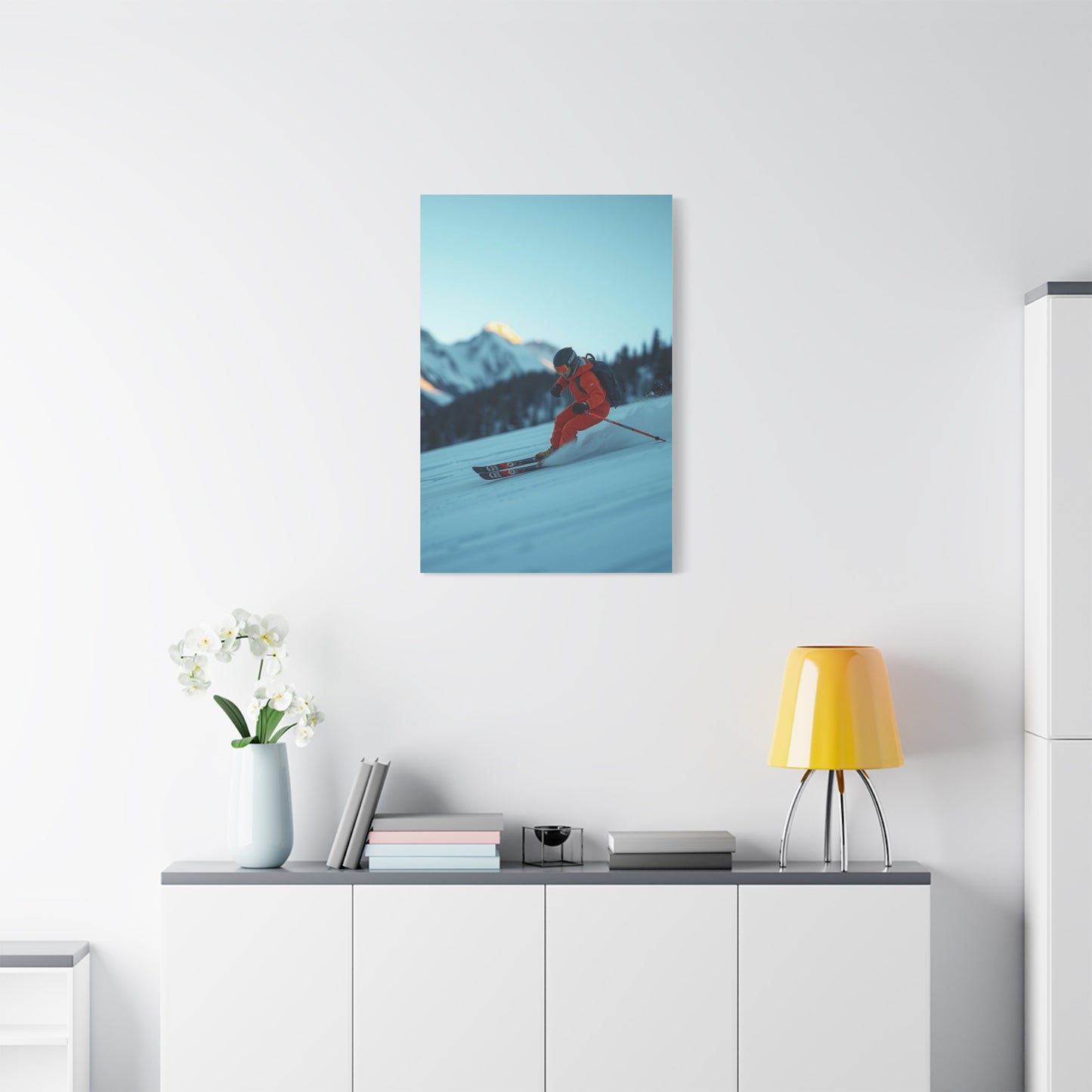 Masterpiece Skiing Art Vision Wall Art & Canvas Print