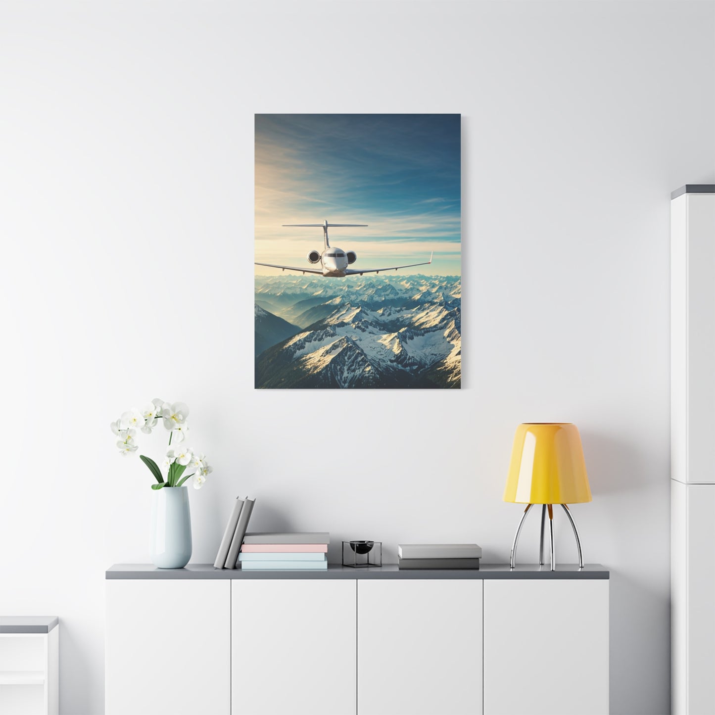 Mountain Summit Jet Journey Wall Art & Canvas Prints