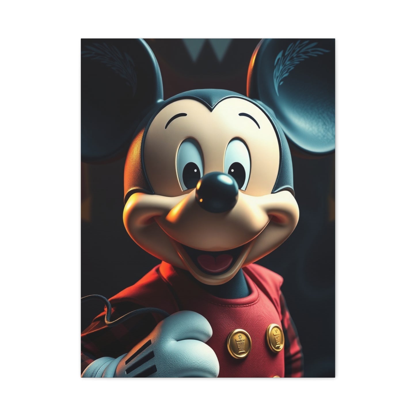 Noble Mickey Illustration Wall Art & Canvas Print