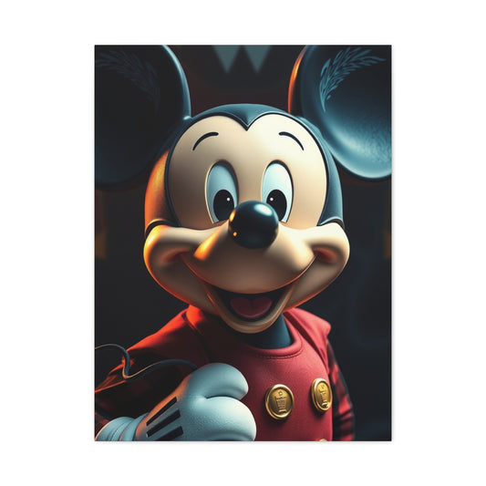 Noble Mickey Illustration Wall Art & Canvas Print