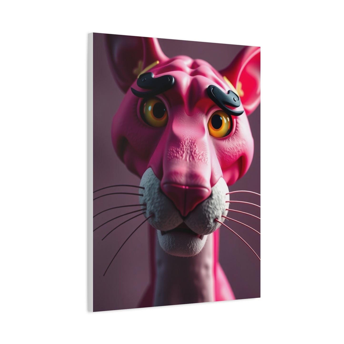 Rosé Panther Elegance Canvas Wall Art & Canvas Print