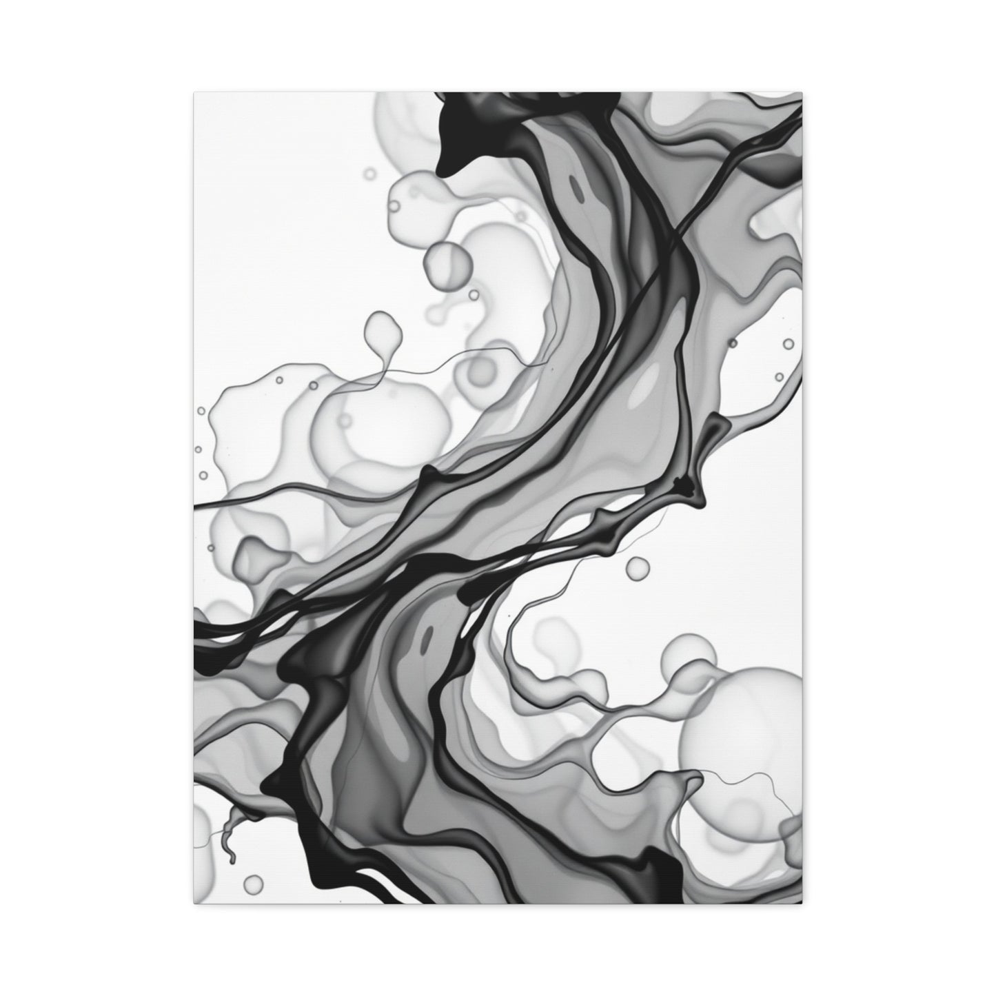 Elite Black and White Abstract Art Vision Wall Art & Canvas Print