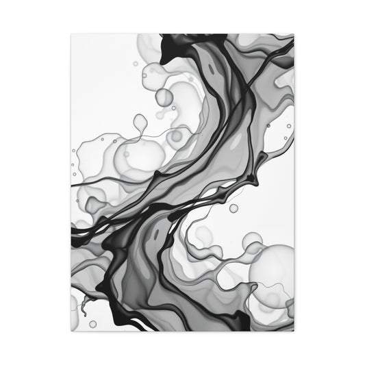 Elite Black and White Abstract Art Vision Wall Art & Canvas Print