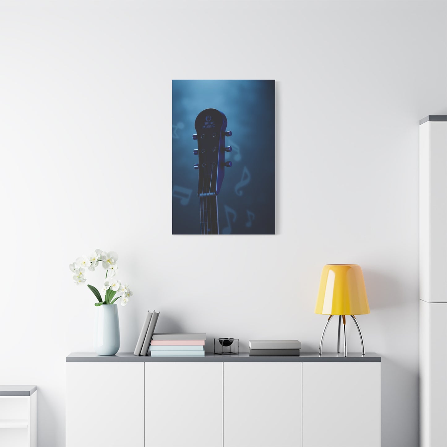 Elite Blue Music Art Vision Wall Art & Canvas Print