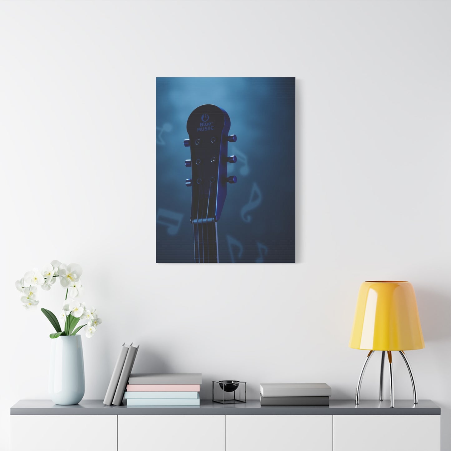 Elite Blue Music Art Vision Wall Art & Canvas Print