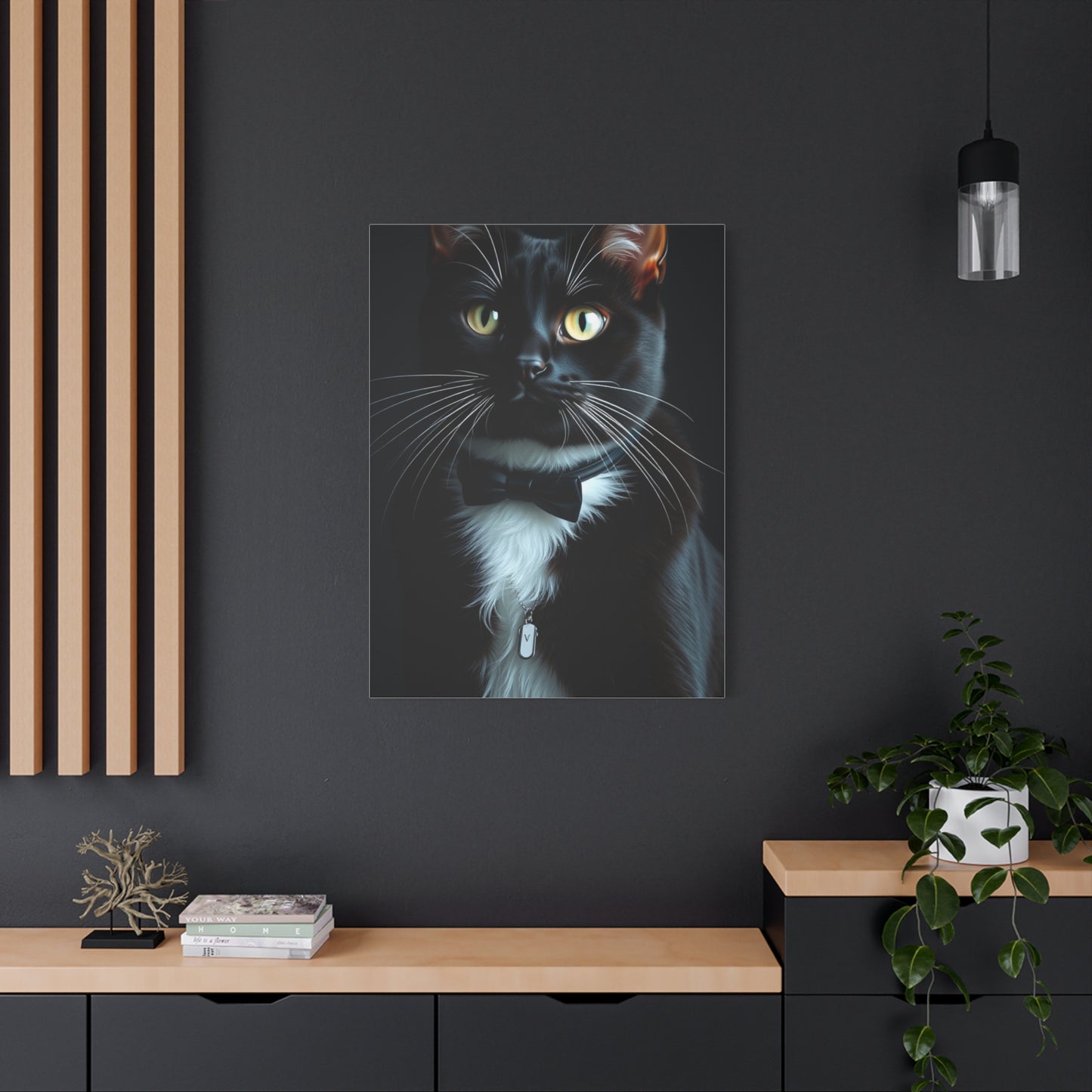 Elite Tuxedo Cat Art Vision Wall Art & Canvas Print
