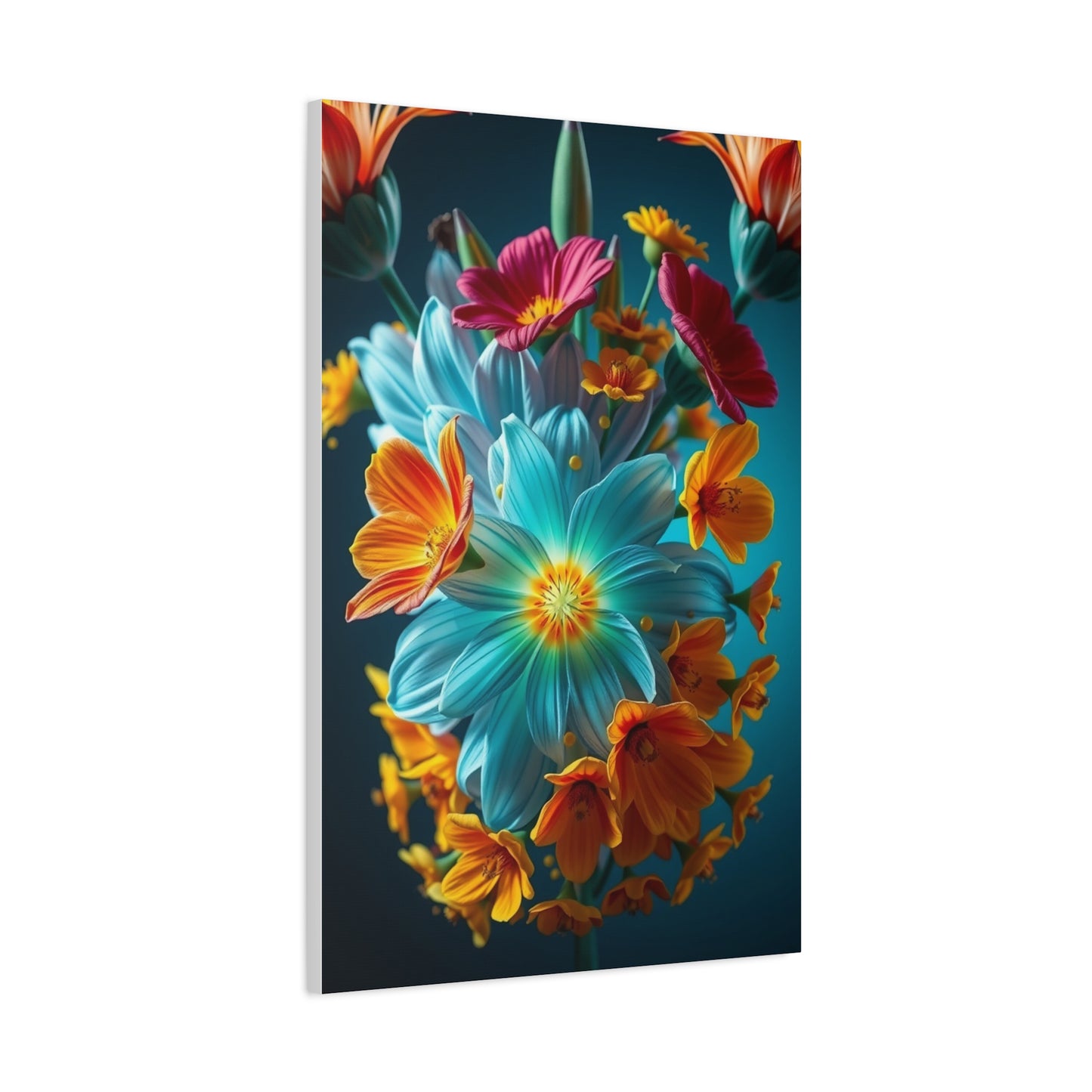 Ornate Flora Profile Wall Art & Canvas Print