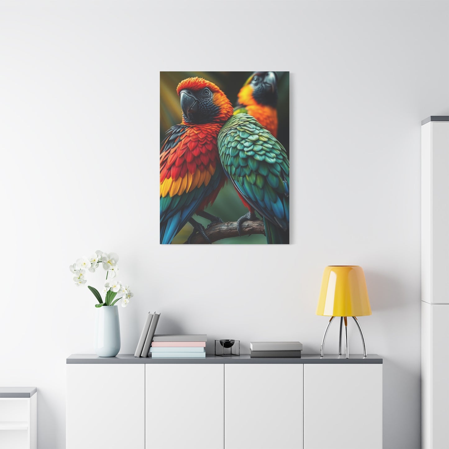 Tropical Birds Art Supreme Gallery Wall Art & Canvas Print