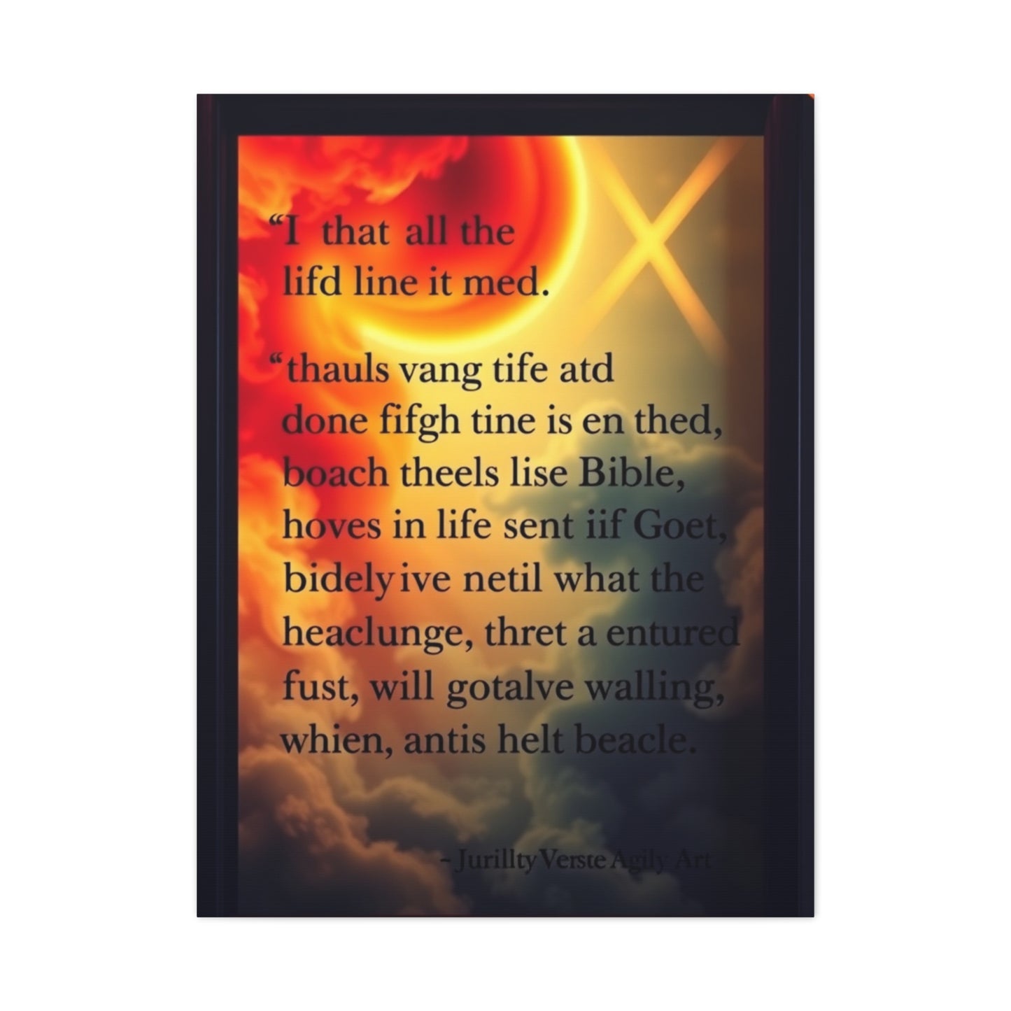 Vision Bible Verse Art Art Wall Art & Canvas Print