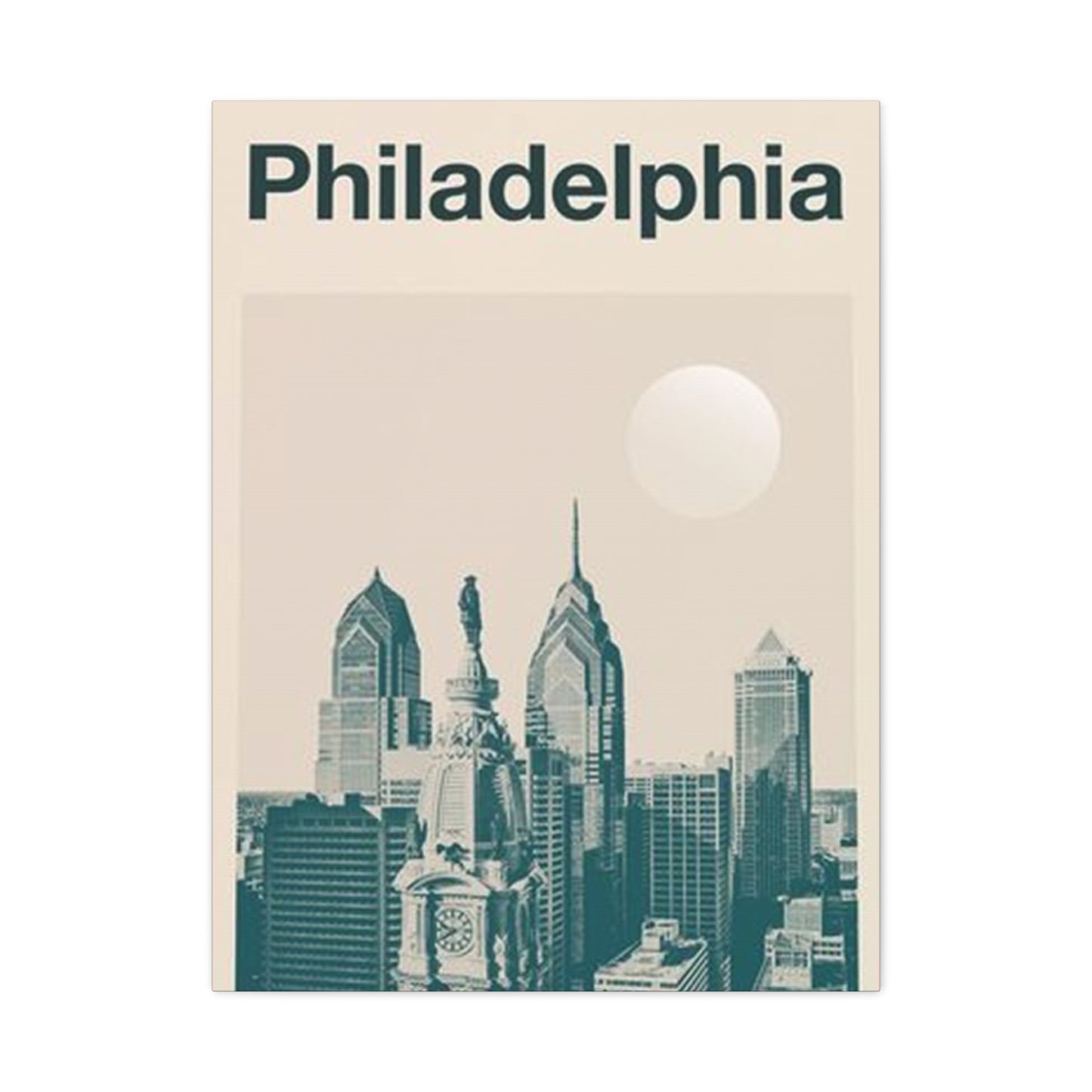 Philadelphia Pennsylvania Skyline Wall Art & Canvas Prints