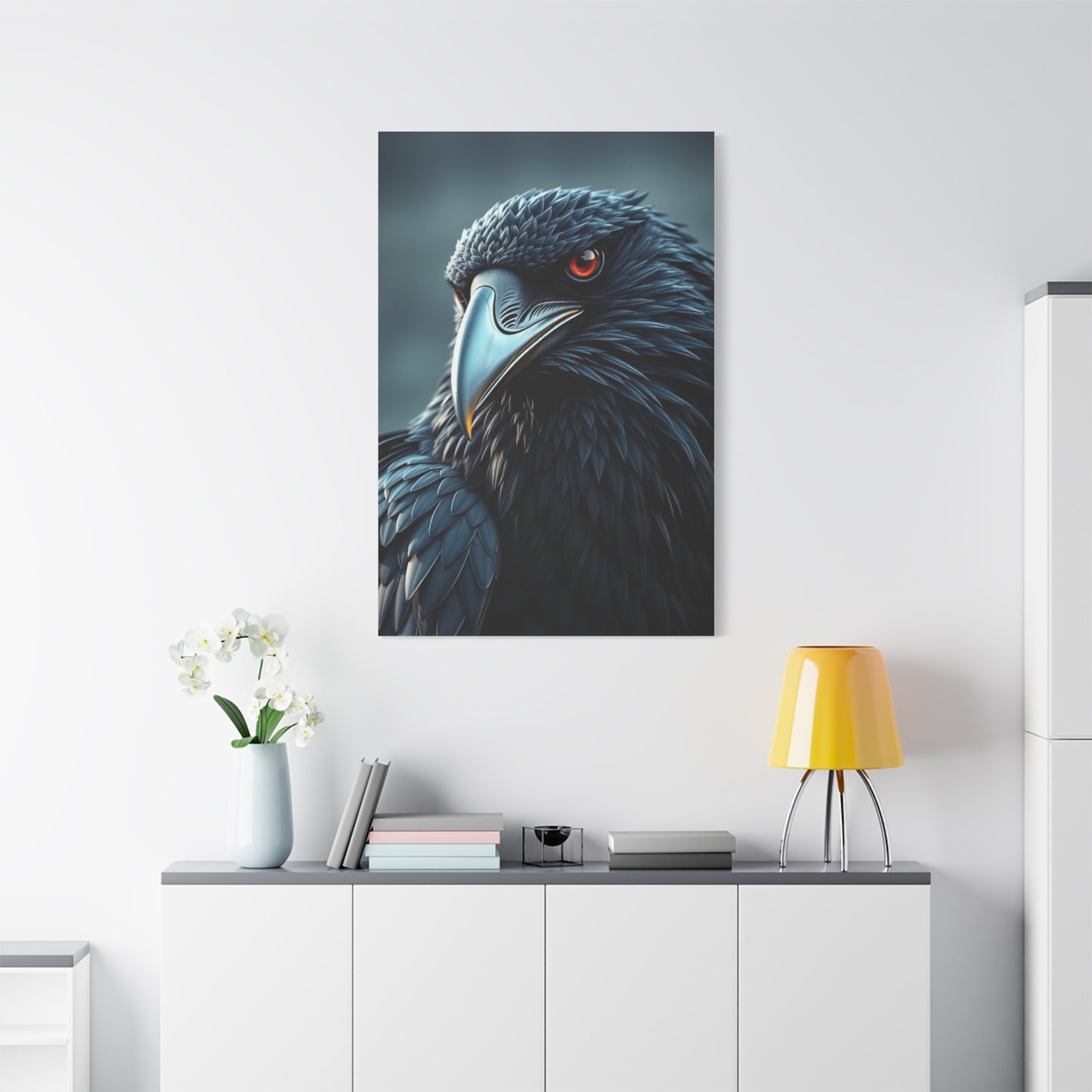Obsidian Wing Elegance wall art & canvas print