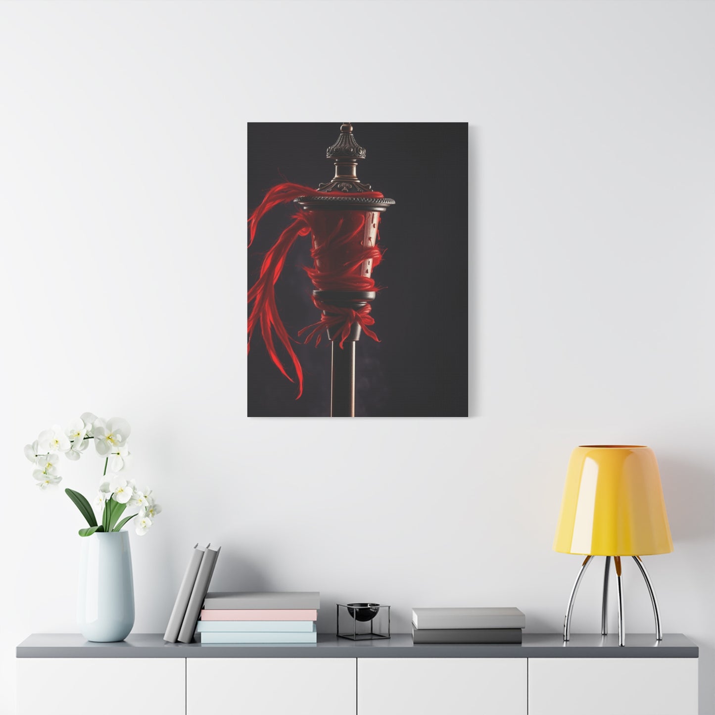 Crimson Symphony Canvas Wall Art & Canvas Print