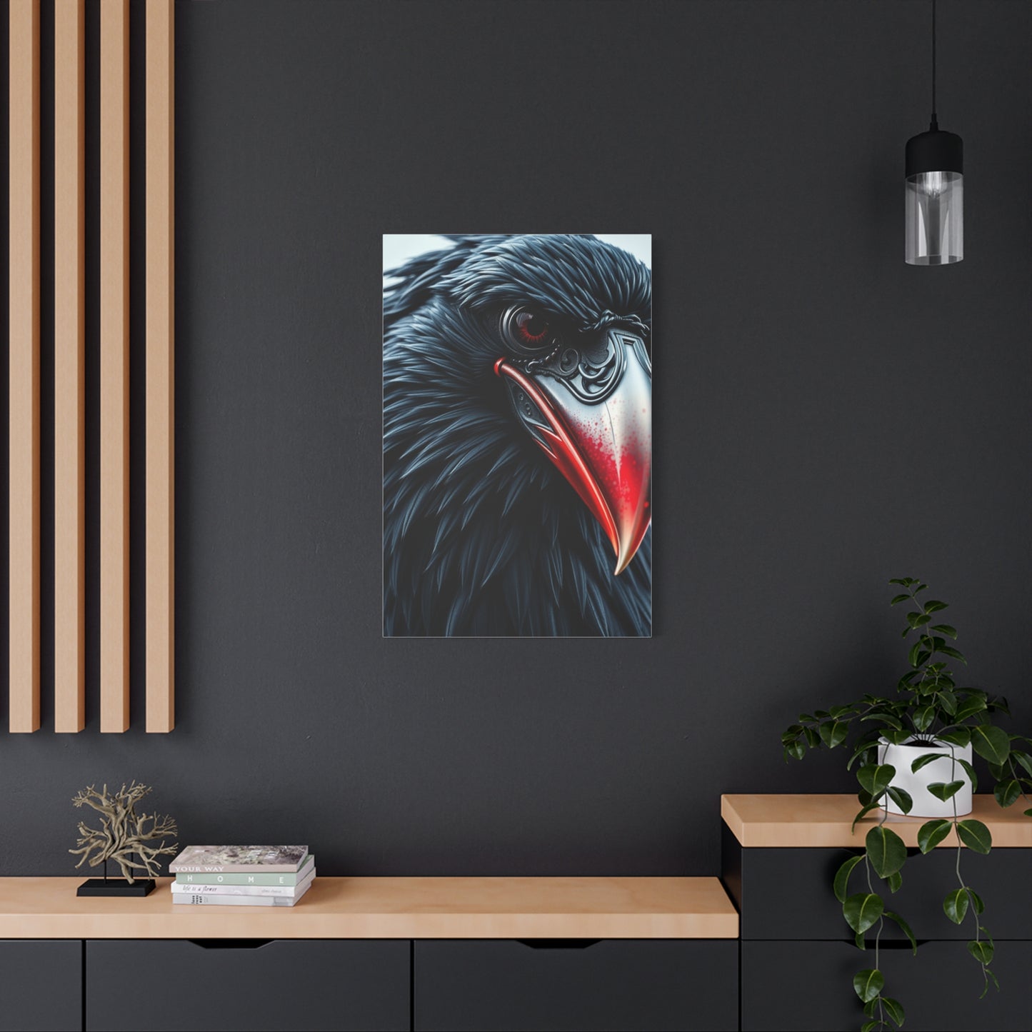 Ebon Sentinel Canvas wall art & canvas print