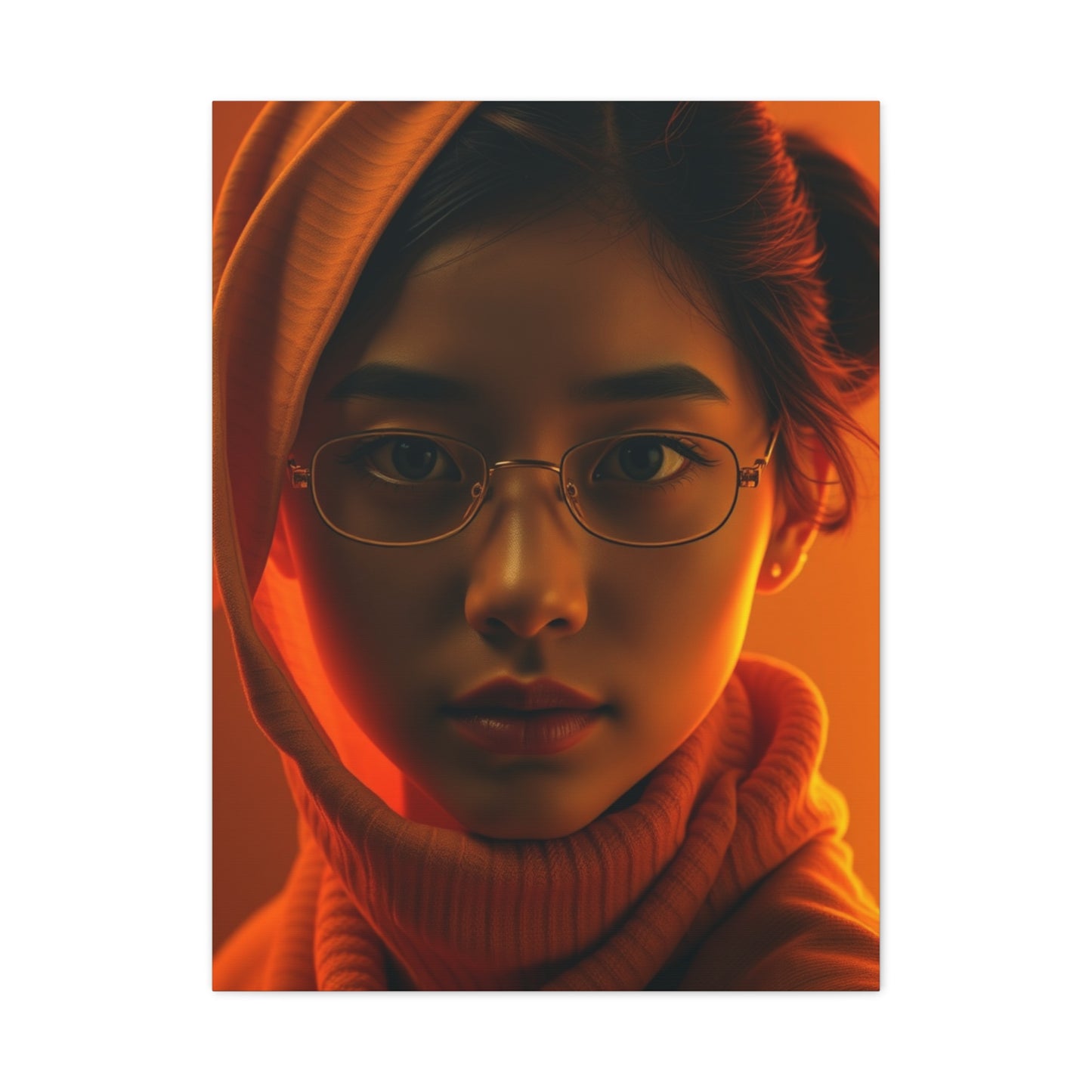 Saffron Symphony Canvas Wall Art & Canvas Print