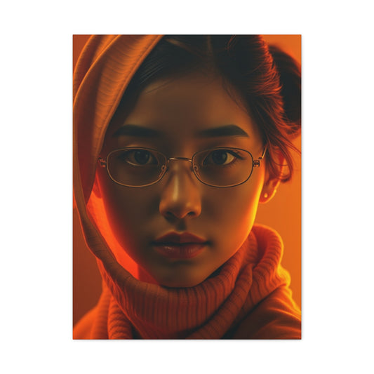 Saffron Symphony Canvas Wall Art & Canvas Print