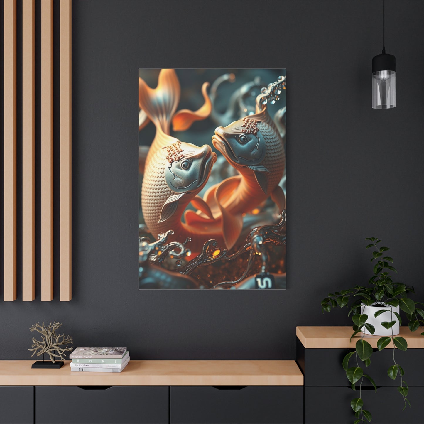 Celestial Pisces Reverie wall art & canvas print