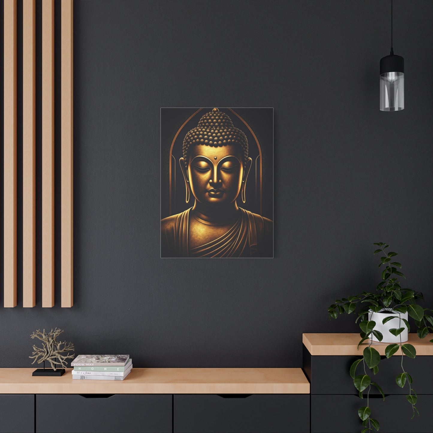 Sacred Circle Buddha Portrait Wall Art & Canvas Prints