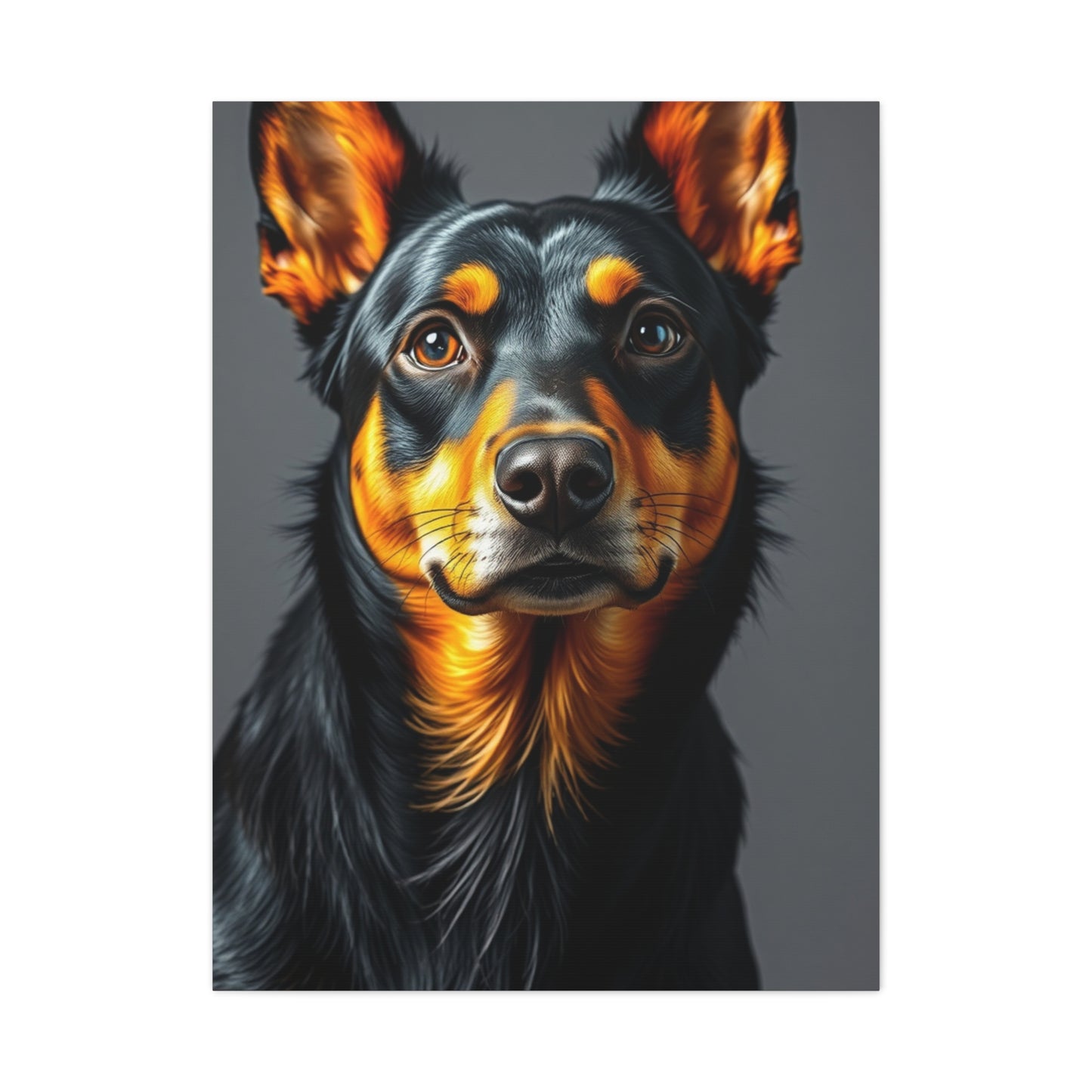 Black and Tan Art Luxury Canvas Wall Art & Canvas Print