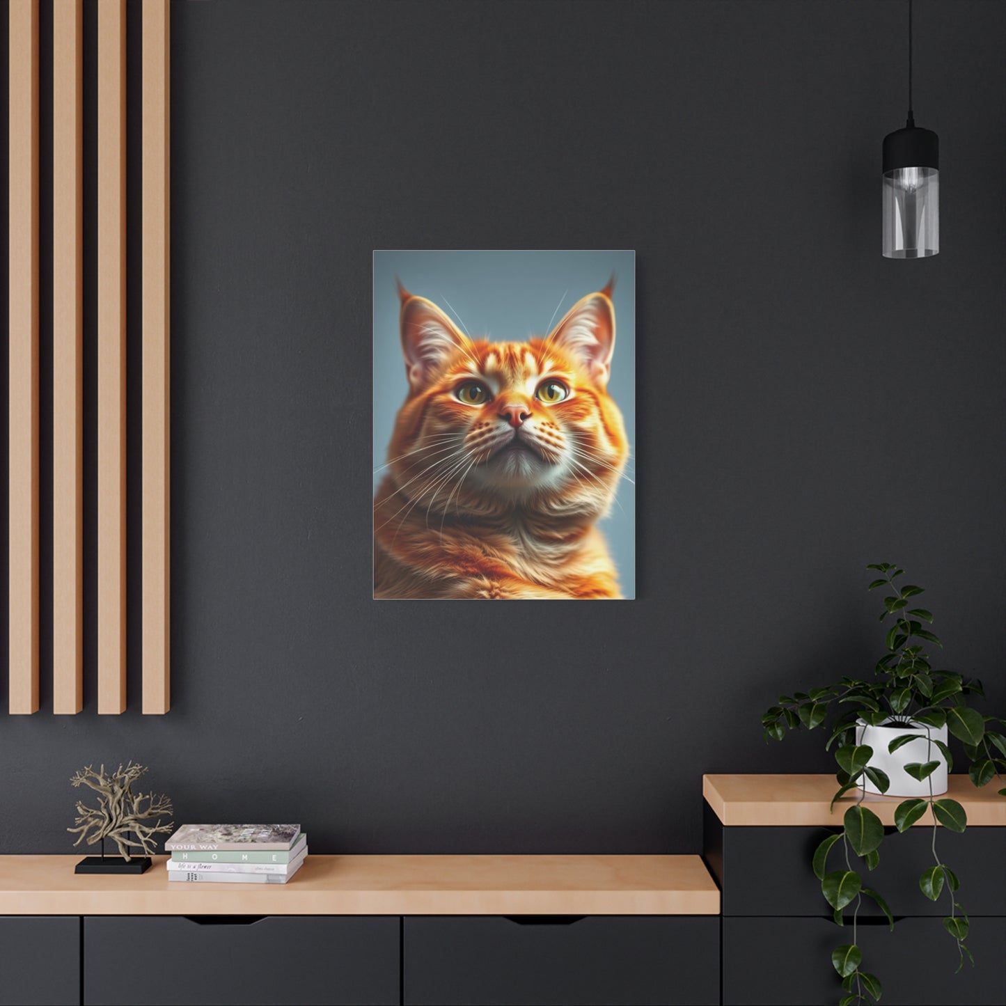 Orange Cat Art Luxury Canvas Wall Art & Canvas Print