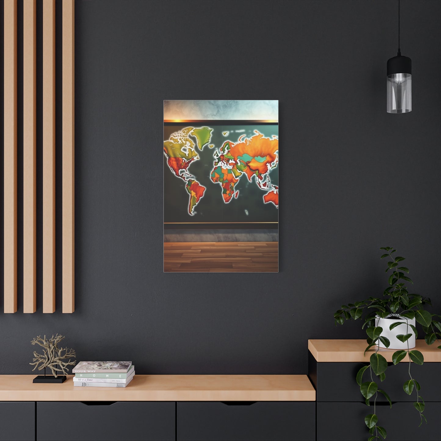 Masterpiece World Map Art Vision Wall Art & Canvas Print