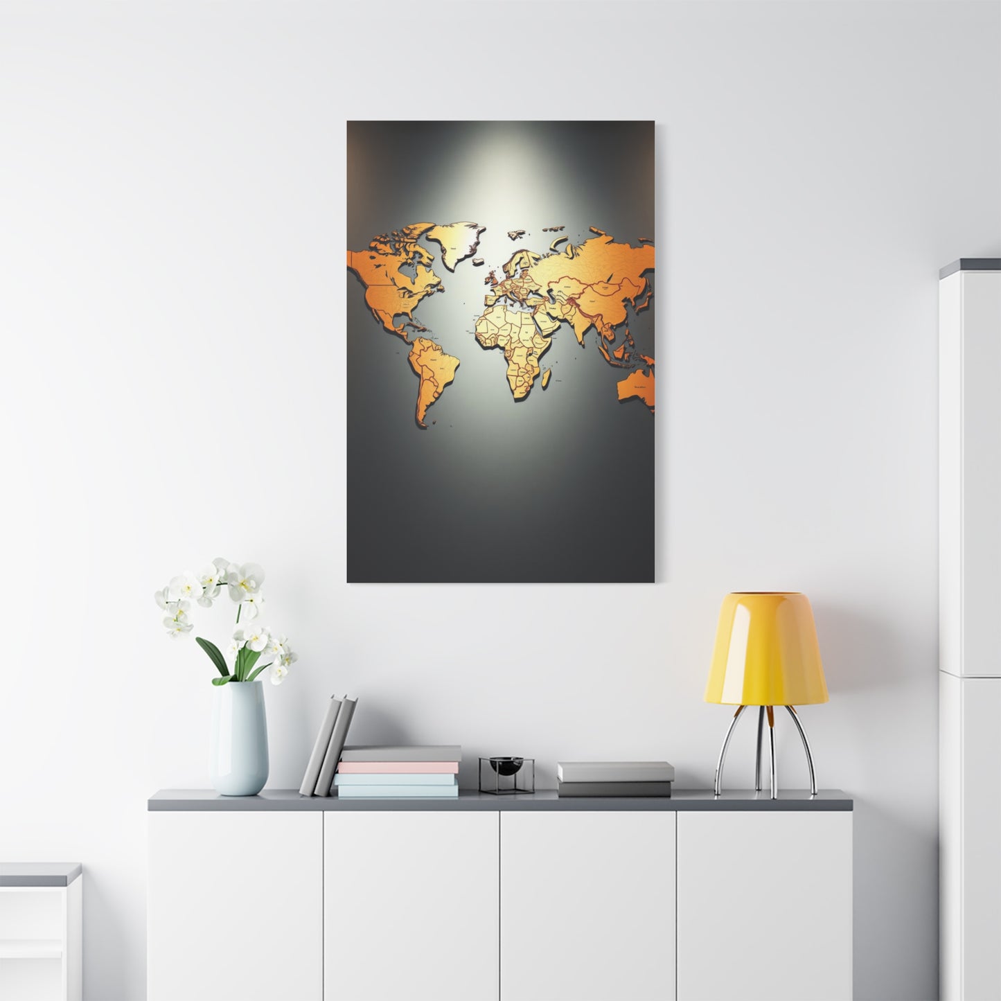 World Map Art Supreme Gallery Wall Art & Canvas Print