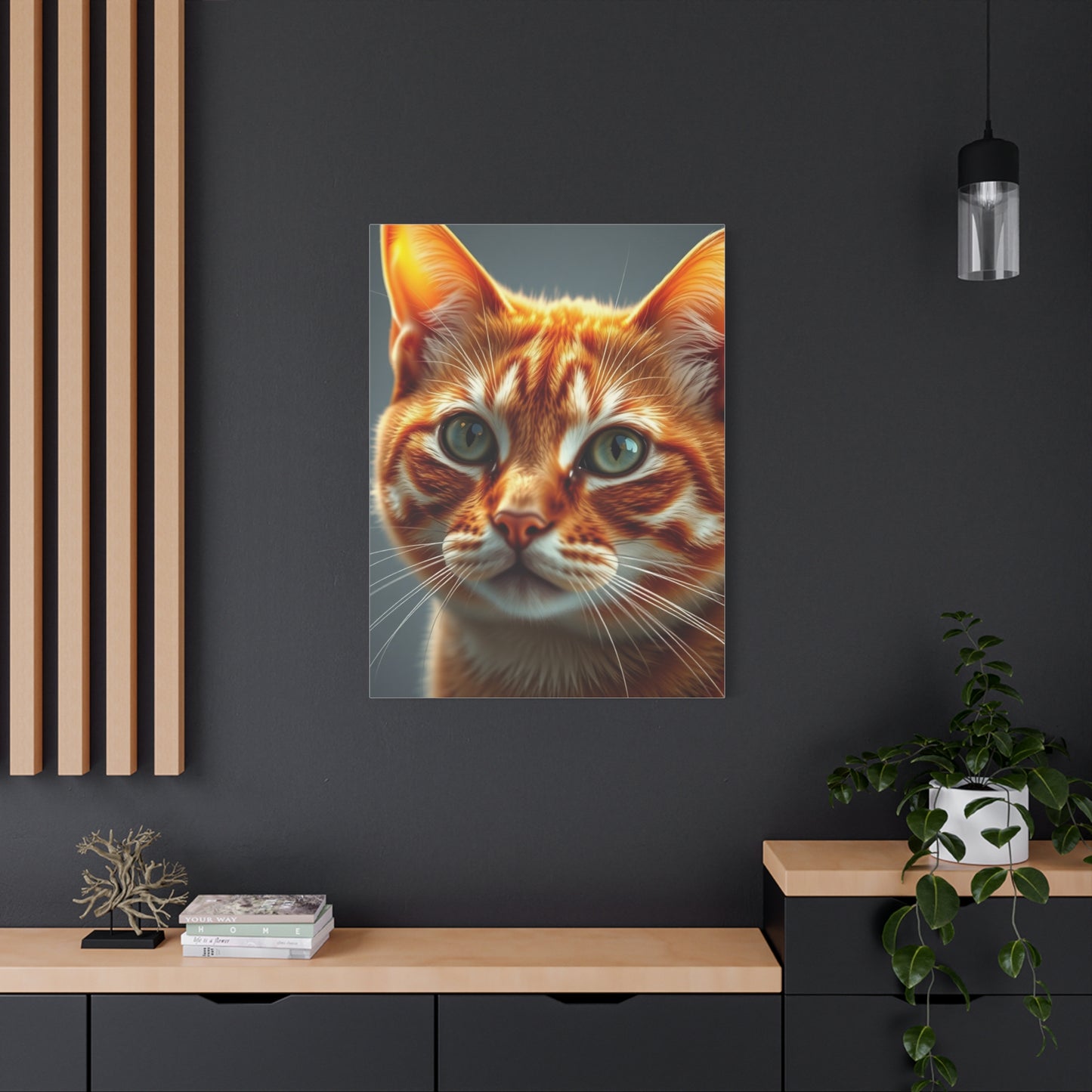 Masterpiece Orange Cat Art Vision Wall Art & Canvas Print