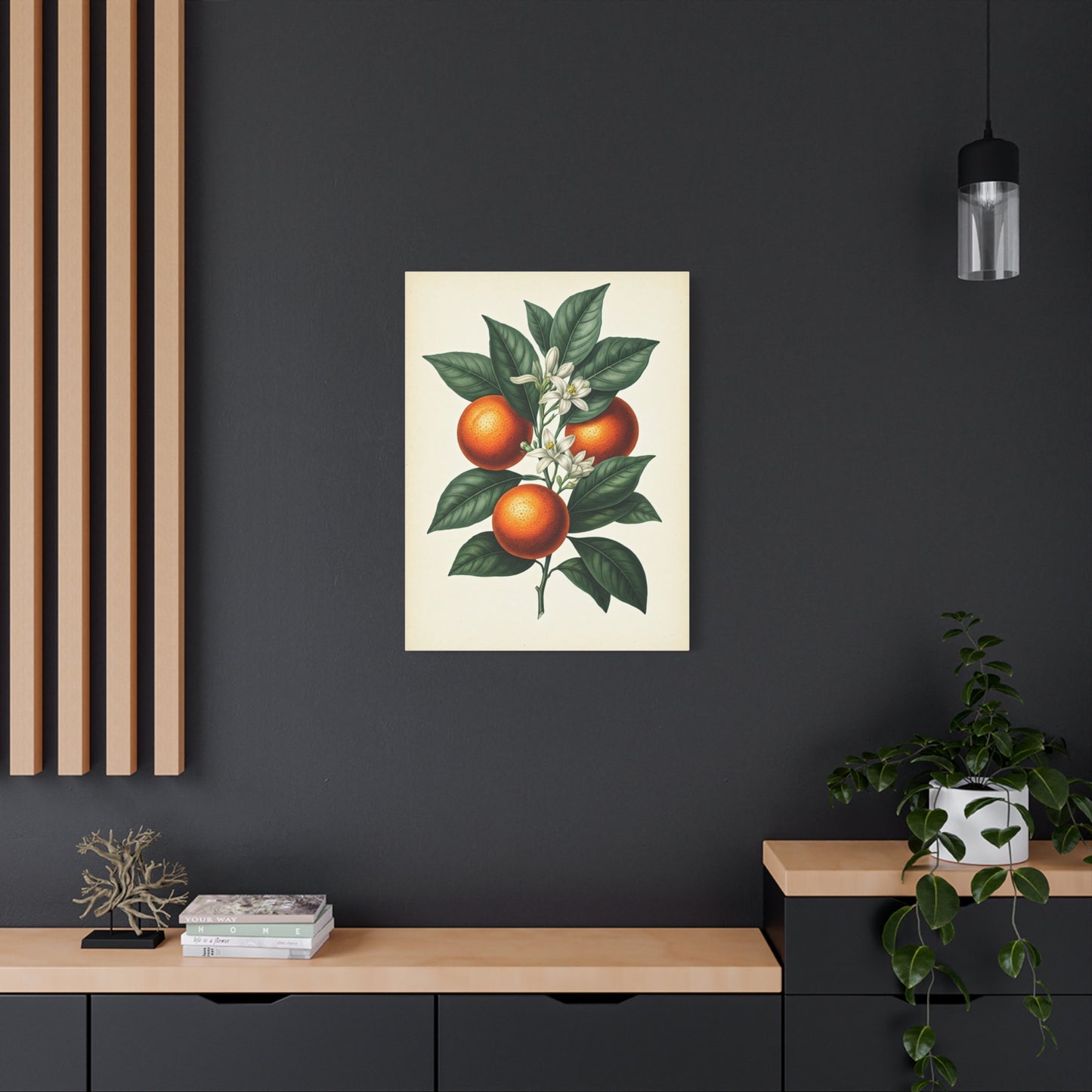 Oranges and Blossoms Illustration Wall Art & Canvas Prints