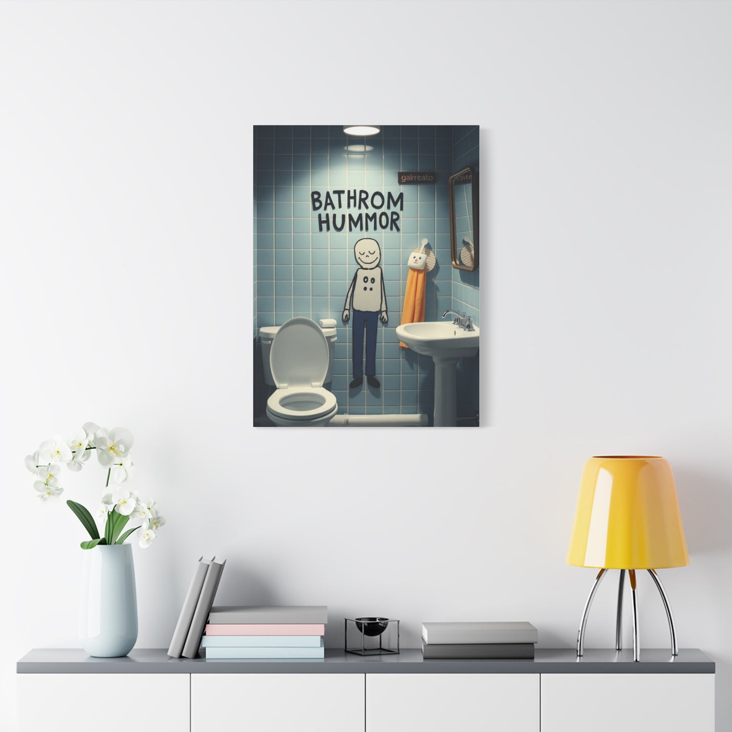 Collection Bathroom Humor Art Art Wall Art & Canvas Print