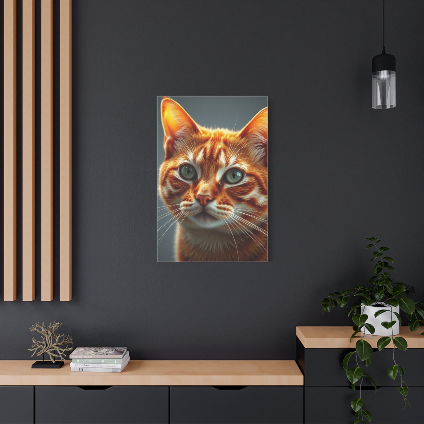 Masterpiece Orange Cat Art Vision Wall Art & Canvas Print
