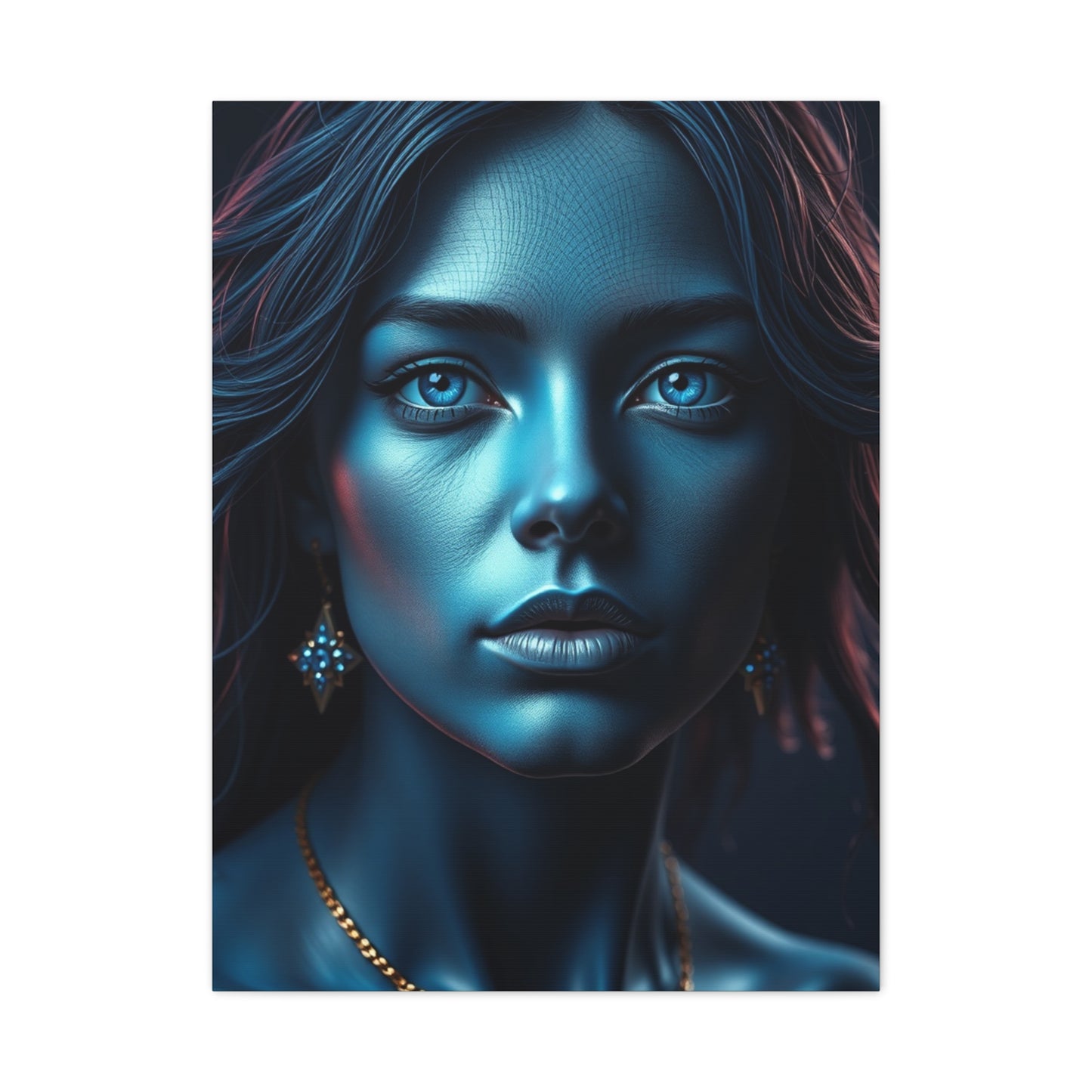 Prussian Blue Splendor Art Wall Art & Canvas Print