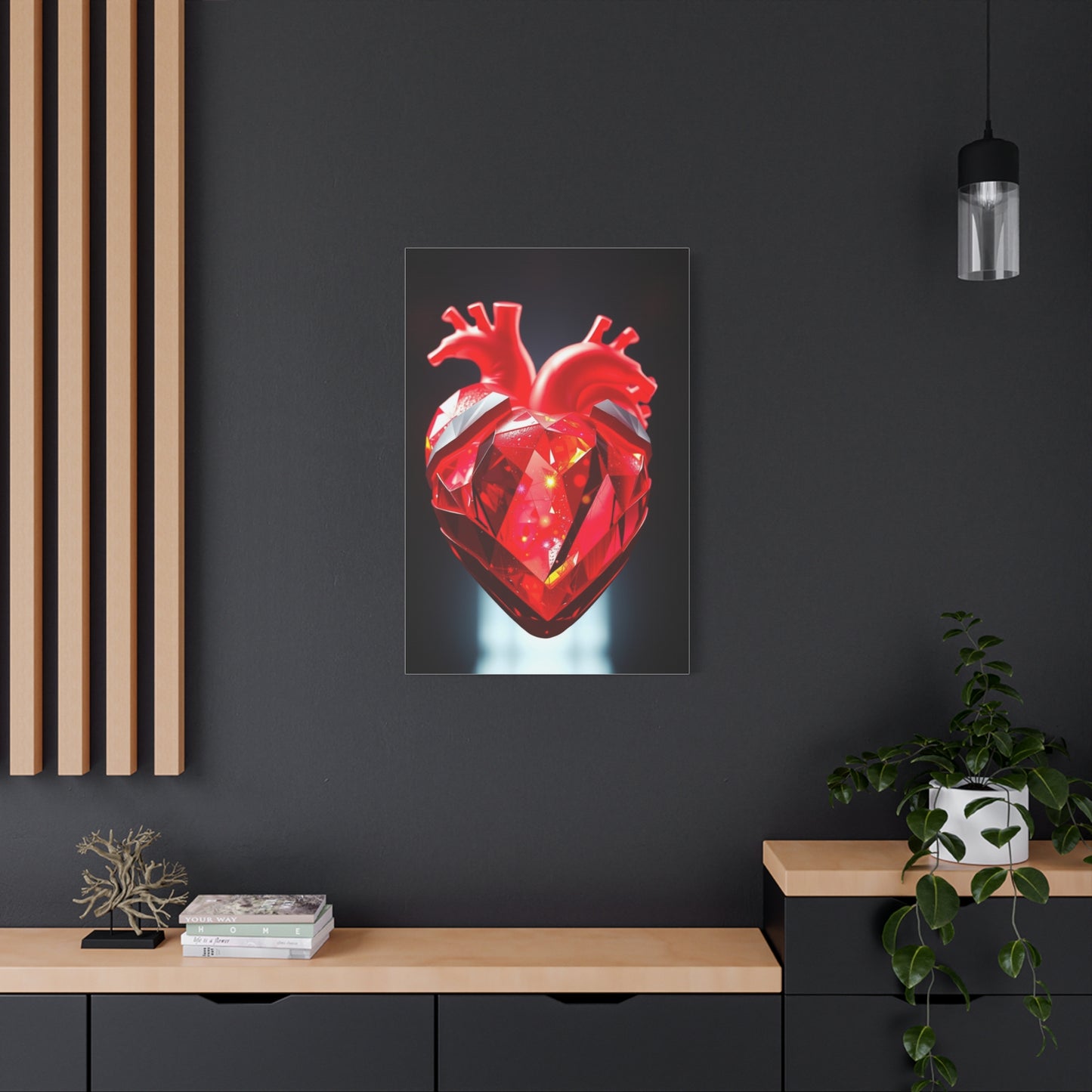 Ethereal Heart Harmony Canvas