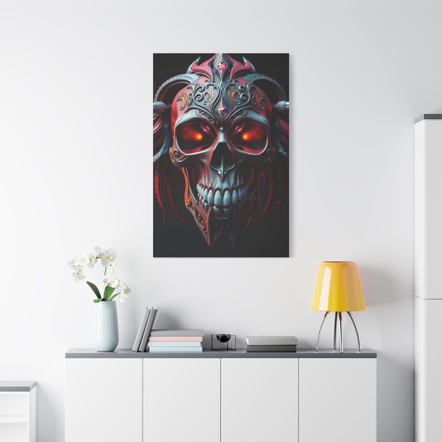 Supreme 3D Trippy Skull Art By Ali Gulec Art Collection Wall Art & Canvas Print