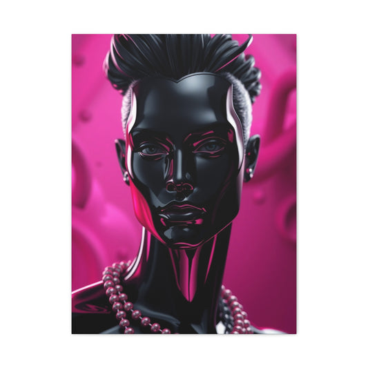 Black & Pink Art Supreme Gallery Wall Art & Canvas Print