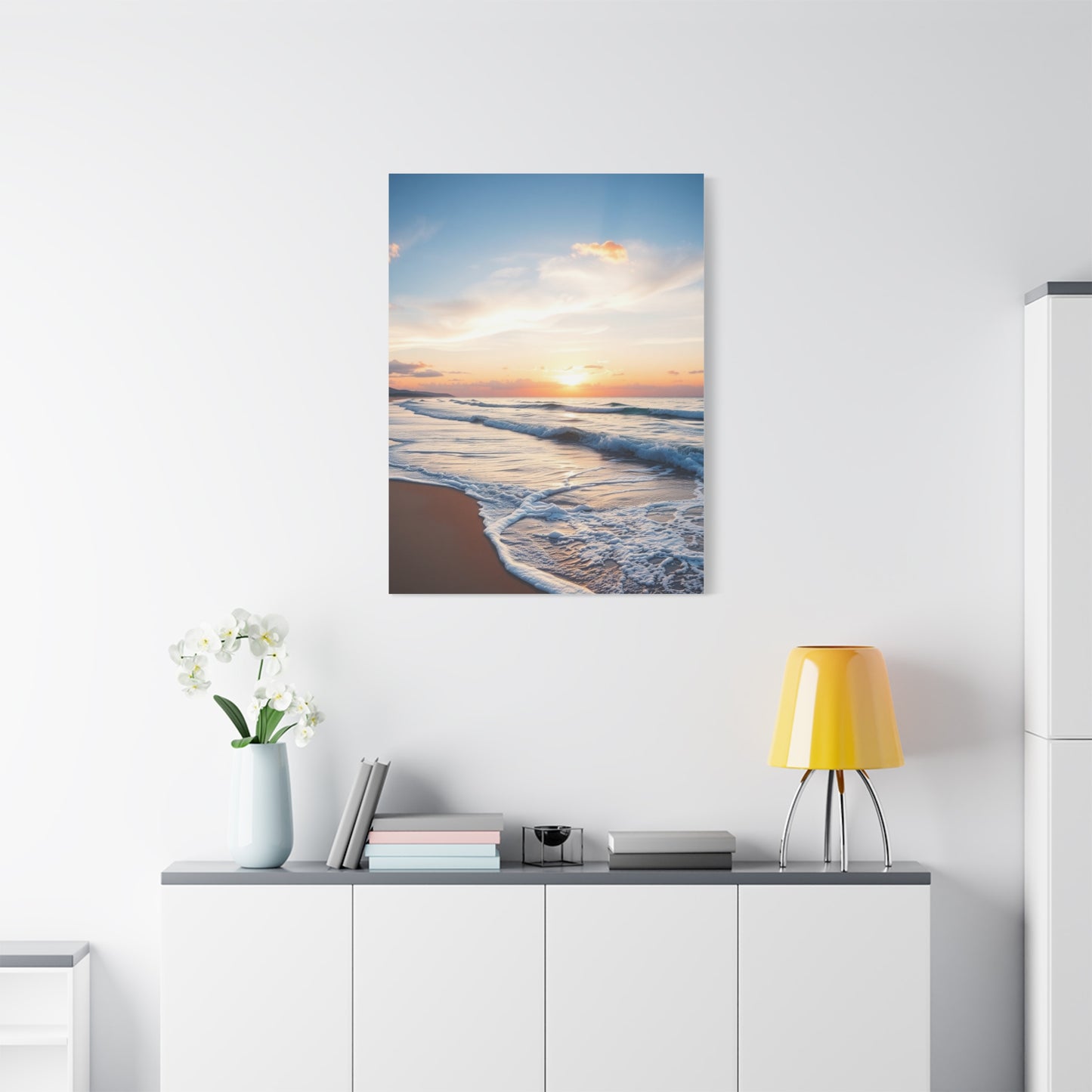 Beach Sunrise and Sunset Art Supreme Gallery Wall Art & Canvas Print